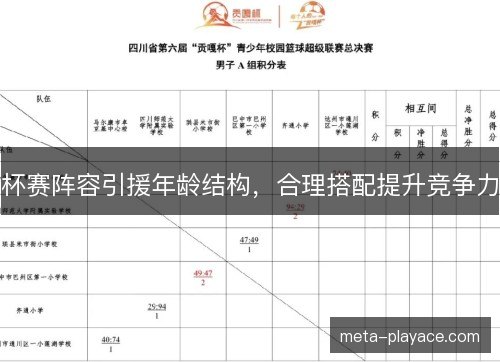 杯赛阵容引援年龄结构,合理搭配提升竞争力 杯赛阵容引援年龄结构,合理搭配提升竞争力